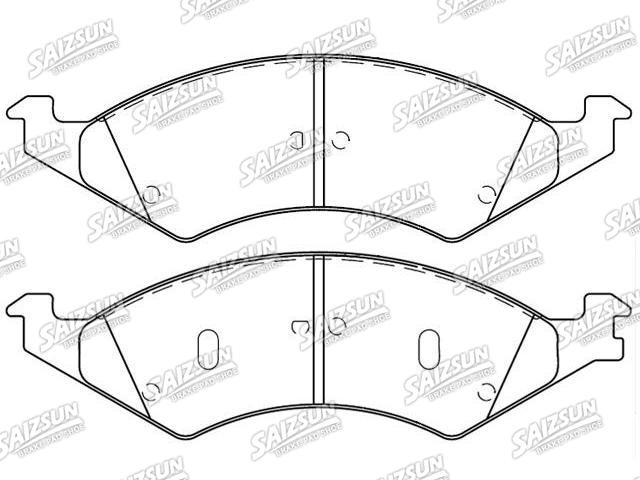Bremsbelagsatz, Scheibenbremse Brake Pad Set:E8DZ-2001-A