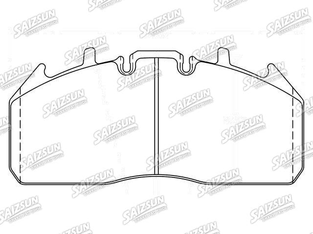 Bremsbelagsatz, Scheibenbremse Brake Pad Set:D1323-8435