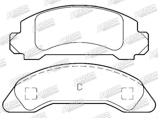 Bremsbelagsatz, Scheibenbremse Brake Pad Set:E69Z-2001-A