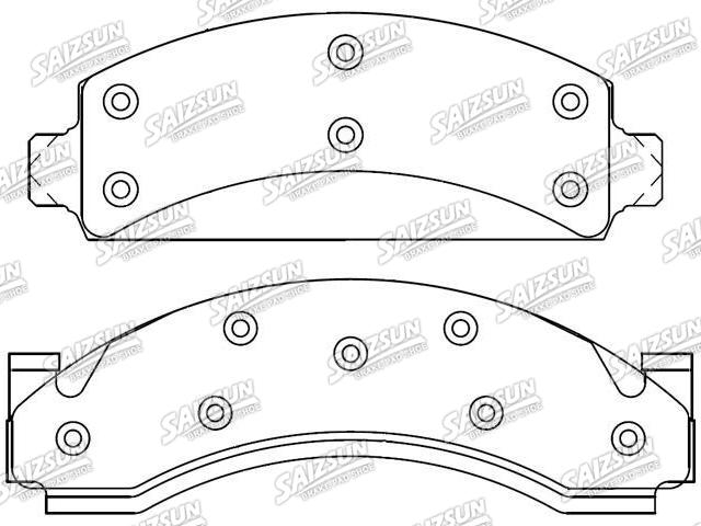 Bremsbelagsatz, Scheibenbremse Brake Pad Set:D89-7024A