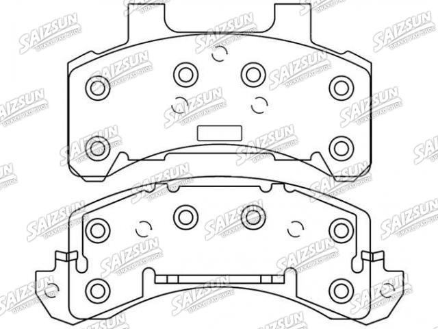 Bremsbelagsatz, Scheibenbremse Brake Pad Set:D159-7070B