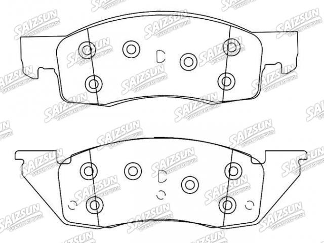 Bremsbelagsatz, Scheibenbremse Brake Pad Set:D344-7237A