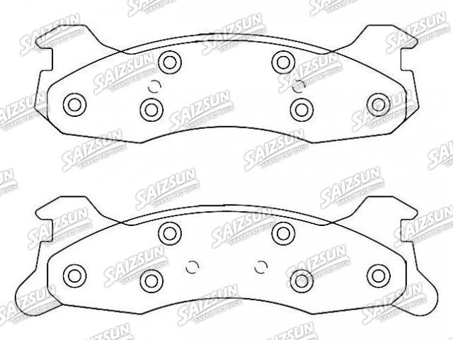 Bremsbelagsatz, Scheibenbremse Brake Pad Set:D343-7124A