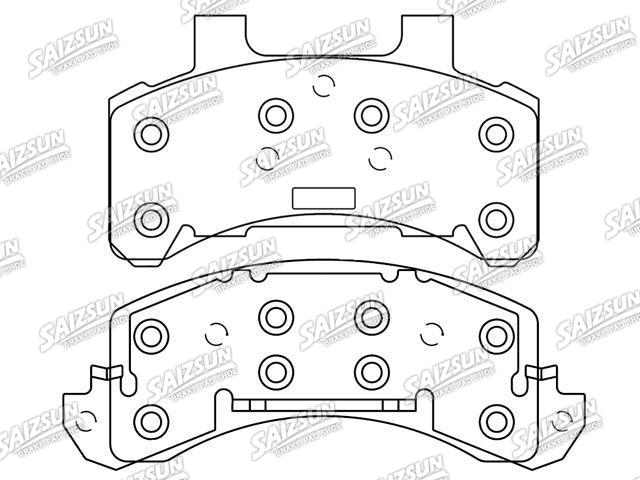 Bremsbelagsatz, Scheibenbremse Brake Pad Set:D183-7070C