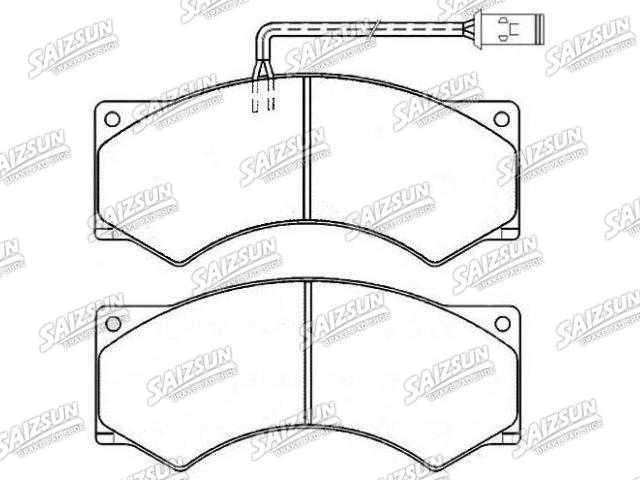 Bremsbelagsatz, Scheibenbremse Brake Pad Set:1906070