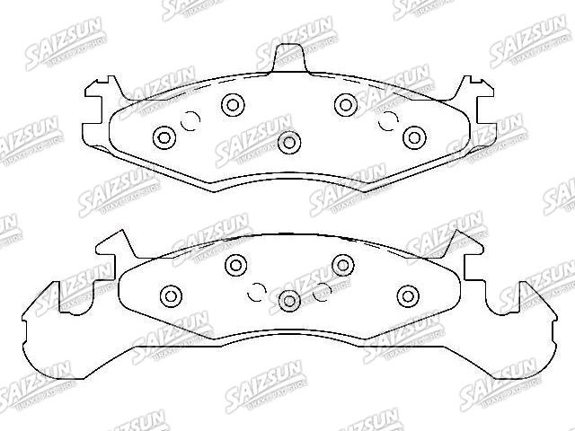 Bremsbelagsatz, Scheibenbremse Brake Pad Set:4238786