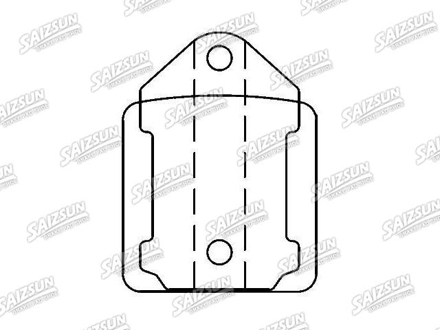 Bremsbelagsatz, Scheibenbremse Brake Pad Set:D66-733