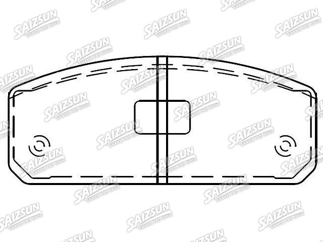 Bremsbelagsatz, Scheibenbremse Brake Pad Set:D69-7002