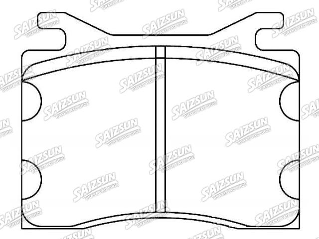 Bremsbelagsatz, Scheibenbremse Brake Pad Set:D82-7015
