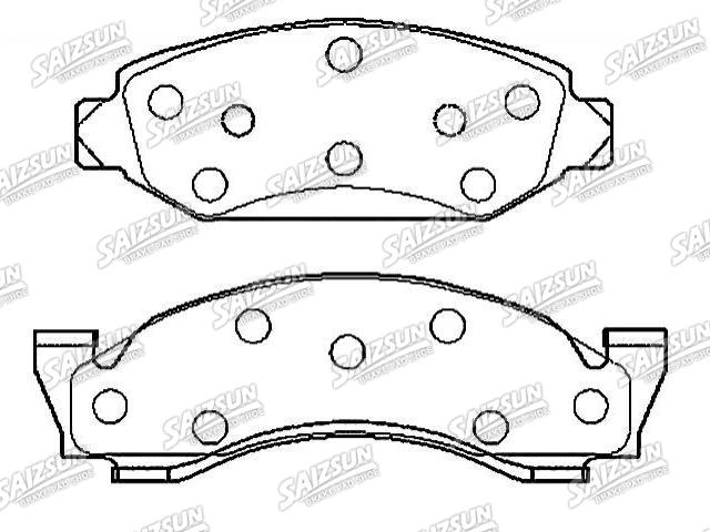 Bremsbelagsatz, Scheibenbremse Brake Pad Set:8126314