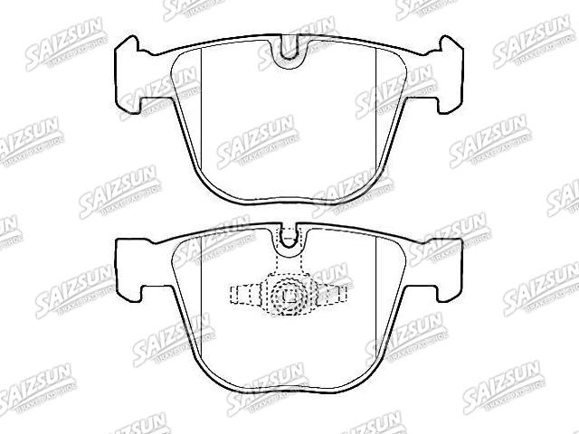 Bremsbelagsatz, Scheibenbremse Brake Pad Set:34 21 6 790 966