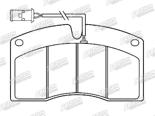 Bremsbelagsatz, Scheibenbremse Brake Pad Set:FCV1161