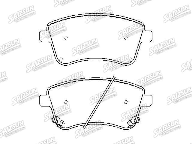 Bremsbelagsatz, Scheibenbremse Brake Pad Set:58101-1PA00