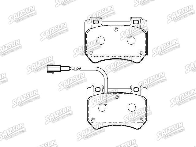 Bremsbelagsatz, Scheibenbremse Brake Pad Set:77365202
