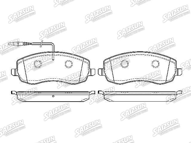 Bremsbelagsatz, Scheibenbremse Brake Pad Set:4254.95