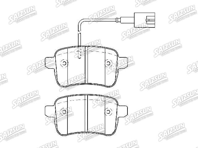 Bremsbelagsatz, Scheibenbremse Brake Pad Set:77365357