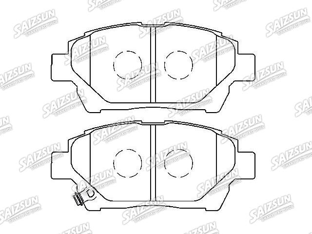 Bremsbelagsatz, Scheibenbremse Brake Pad Set:04465-74020