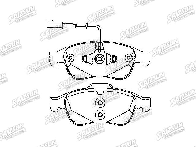 Bremsbelagsatz, Scheibenbremse Brake Pad Set:77365355