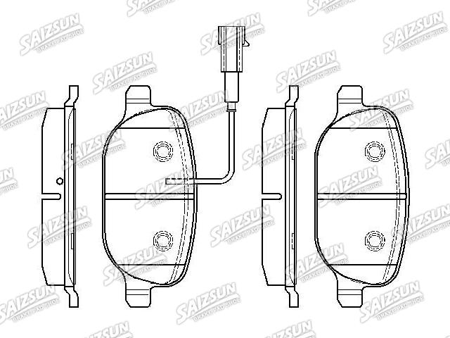 Bremsbelagsatz, Scheibenbremse Brake Pad Set:77365542