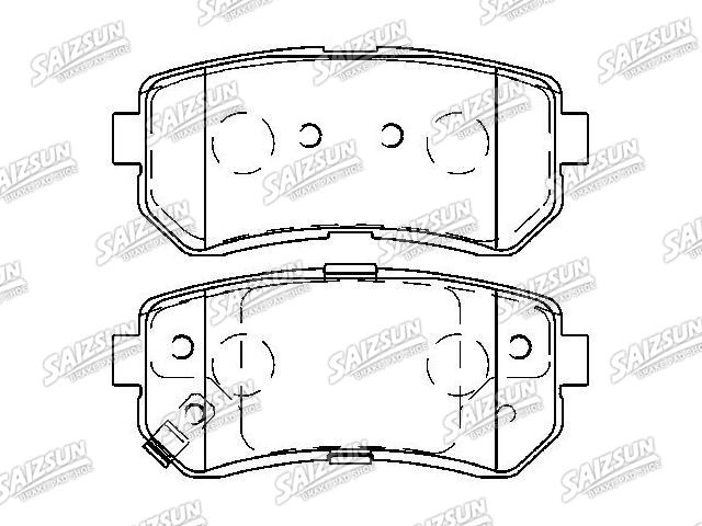 Bremsbelagsatz, Scheibenbremse Brake Pad Set:58302-1JA30