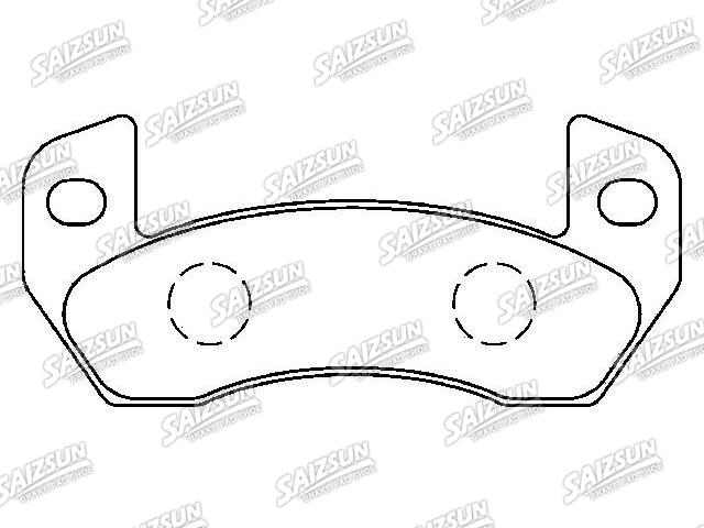 Bremsbelagsatz, Scheibenbremse Brake Pad Set:GDB1680