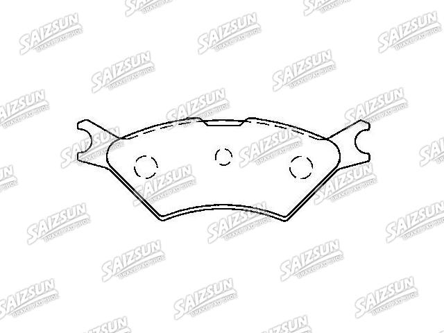 Bremsbelagsatz, Scheibenbremse Brake Pad Set:433 698 151A