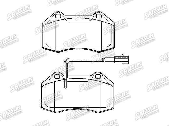 Bremsbelagsatz, Scheibenbremse Brake Pad Set:5741889
