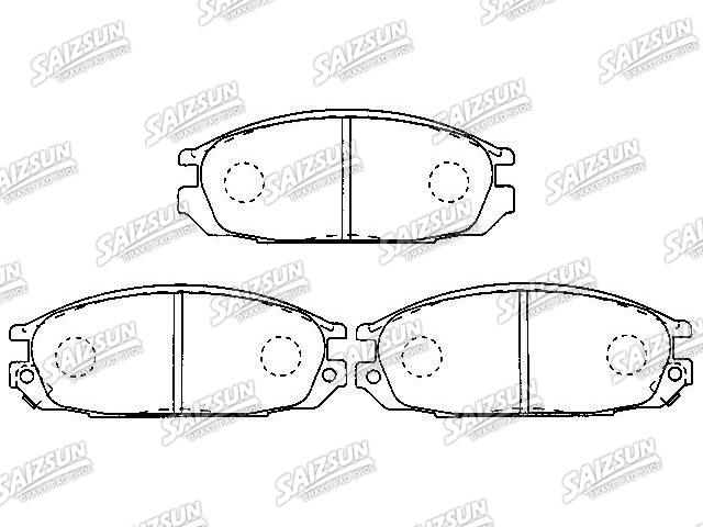 Bremsbelagsatz, Scheibenbremse Brake Pad Set:D406M-S2085