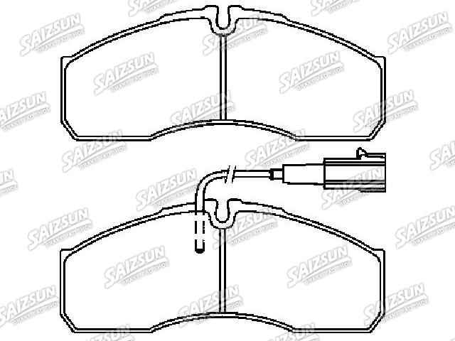 Bremsbelagsatz, Scheibenbremse Brake Pad Set:50 01 874 888