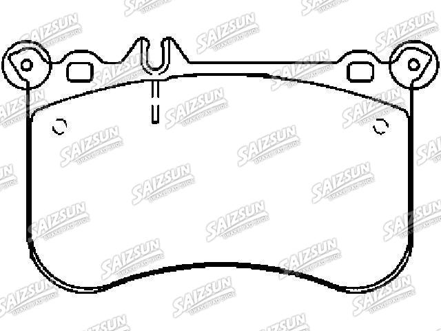 Bremsbelagsatz, Scheibenbremse Brake Pad Set:006 420 66 20