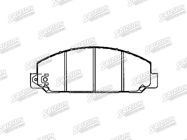 Bremsbelagsatz, Scheibenbremse Brake Pad Set:04465-37280