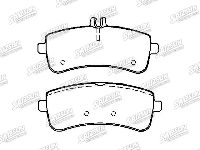 Bremsbelagsatz, Scheibenbremse Brake Pad Set:006 420 70 20