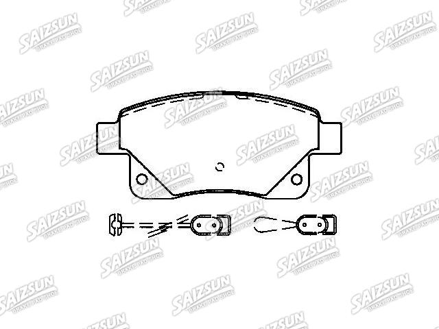 Bremsbelagsatz, Scheibenbremse Brake Pad Set:1554524