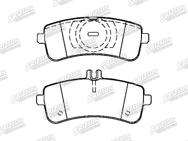 Bremsbelagsatz, Scheibenbremse Brake Pad Set:006 420 69 20