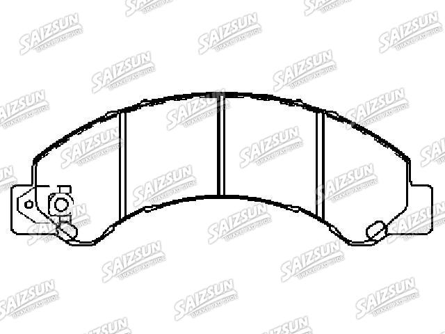 Bremsbelagsatz, Scheibenbremse Brake Pad Set:04465-37270