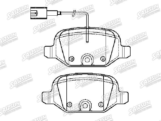 Bremsbelagsatz, Scheibenbremse Brake Pad Set:77365754