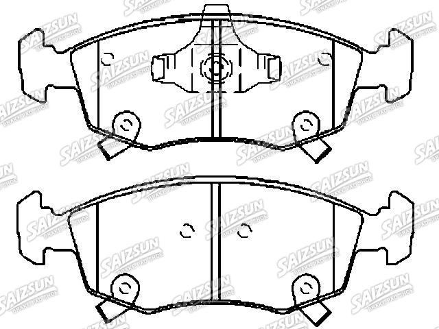 Bremsbelagsatz, Scheibenbremse Brake Pad Set:68174157AA
