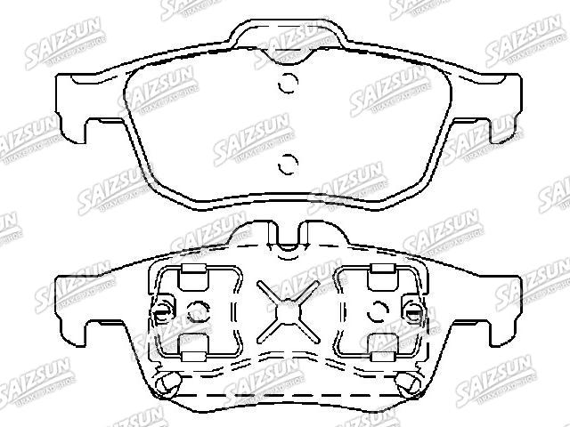 Bremsbelagsatz, Scheibenbremse Brake Pad Set:44 06 021 54R