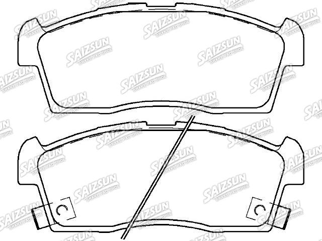Bremsbelagsatz, Scheibenbremse Brake Pad Set:4605A954