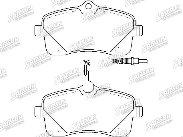 Bremsbelagsatz, Scheibenbremse Brake Pad Set:4254.78