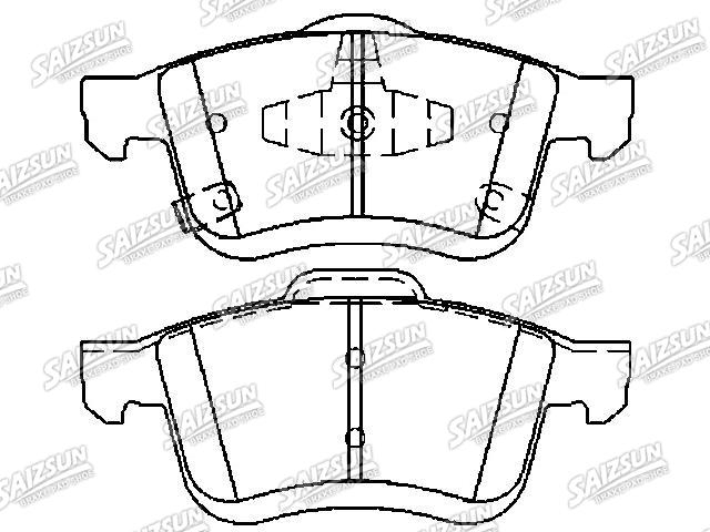 Bremsbelagsatz, Scheibenbremse Brake Pad Set:68211488AA