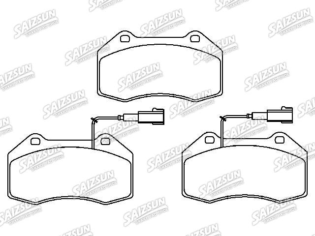 Bremsbelagsatz, Scheibenbremse Brake Pad Set:77365672