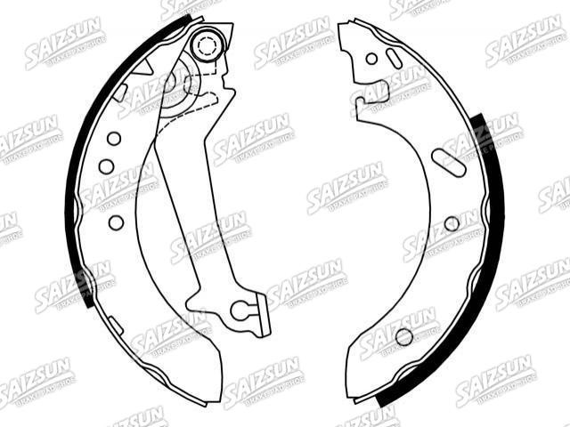 Bremsbackensatz Brake Shoe Set:1 005 968