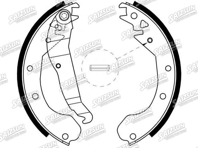 Bremsbackensatz Brake Shoe Set:1605 594
