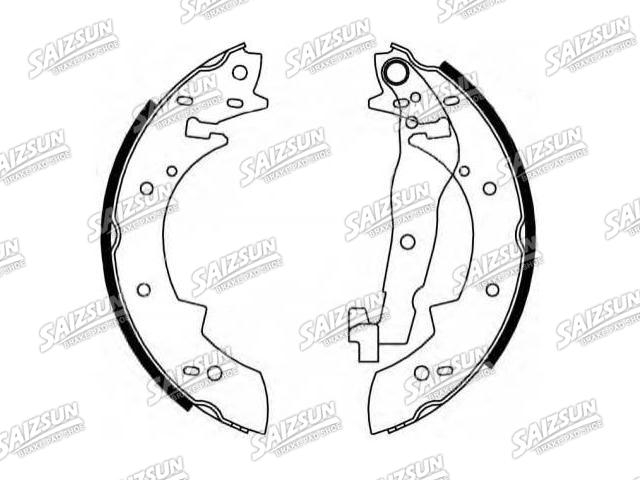 Bremsbackensatz Brake Shoe Set:77 01 202 724