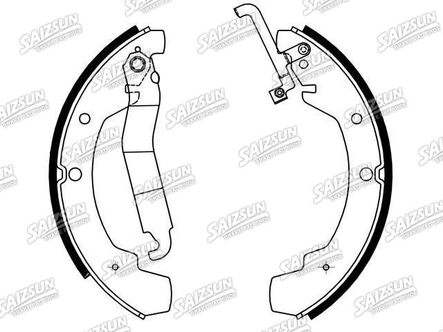 Bremsbackensatz Brake Shoe Set:281 698 527 GV