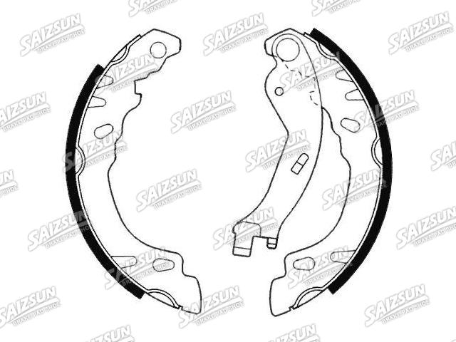 Bremsbackensatz Brake Shoe Set:77362615