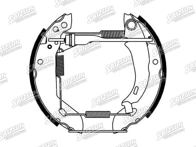 Bremsbackensatz Brake Shoe Set:95668072