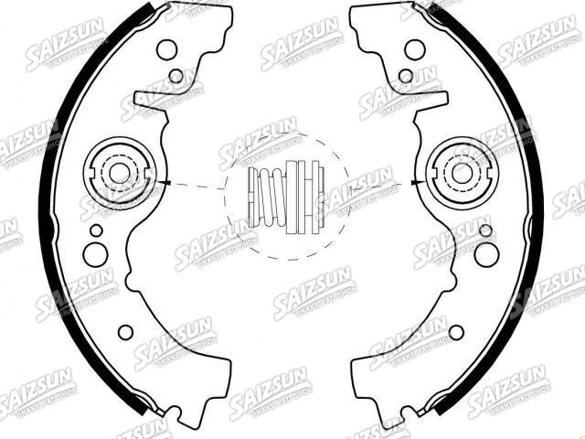 Bremsbackensatz Brake Shoe Set:21033502081