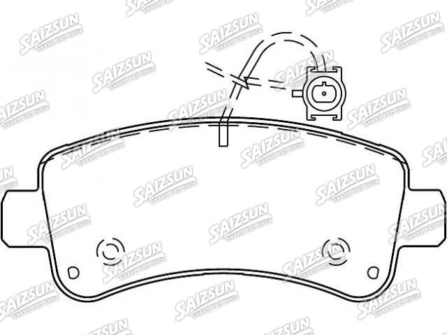 Bremsbelagsatz, Scheibenbremse Brake Pad Set:68230095AA